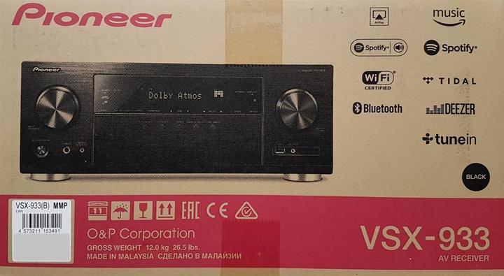 Immagine prodotto Pioneer Vsx-933 (7.2 canali, AM, FM)