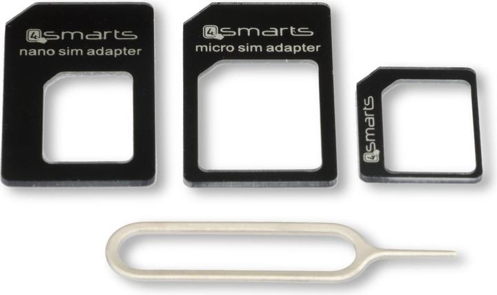 Produktbild 4smarts Universal SIM-Adapter Set 3 Stück