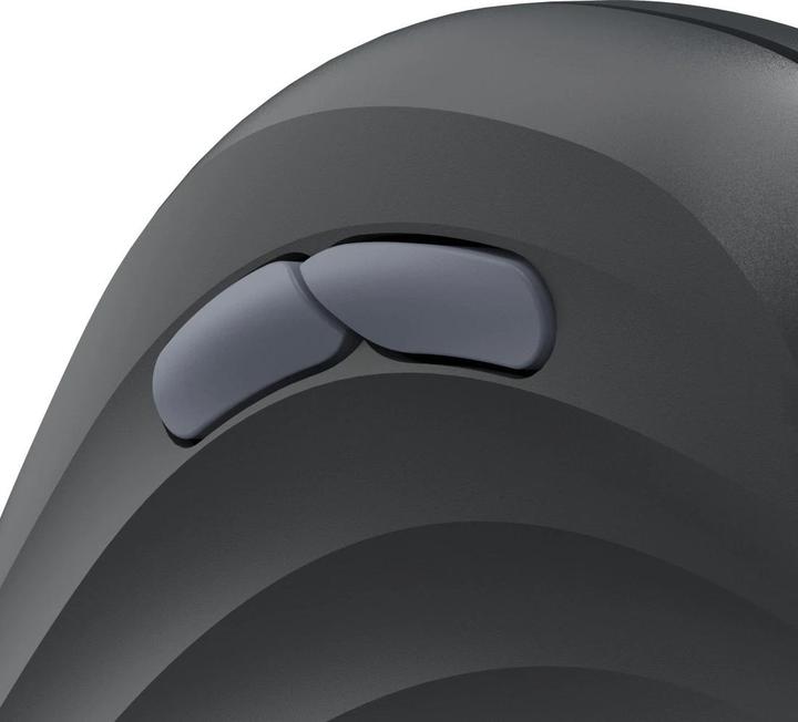 Immagine prodotto Hama Vertikale, ergonomische Linkshänder-Maus „EWM-500L“, Funk, 7 Tasten,Schwarz (Senza fili)