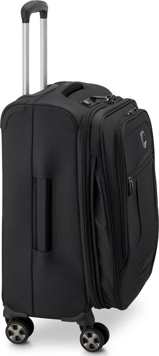 Actual product image Delsey Helium DLX Expandable -matkalaukku, musta (43 l, Hand luggage (up to 50 litres))
