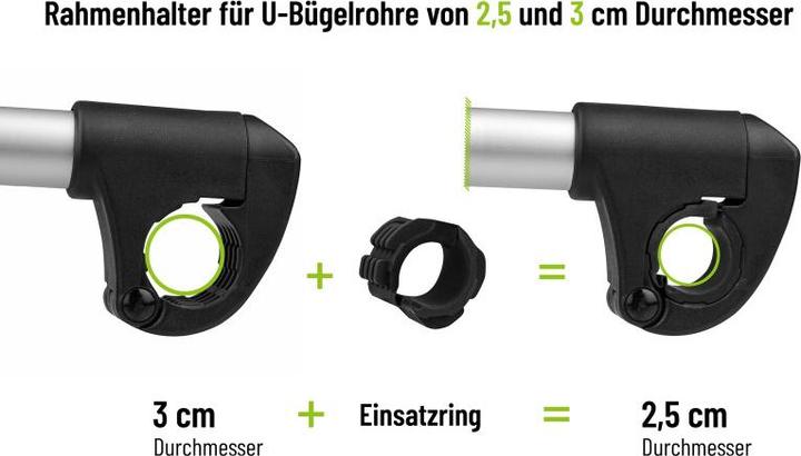 Actual product image Eufab Verstellbarer Strap-Rahmenhalter 27cm