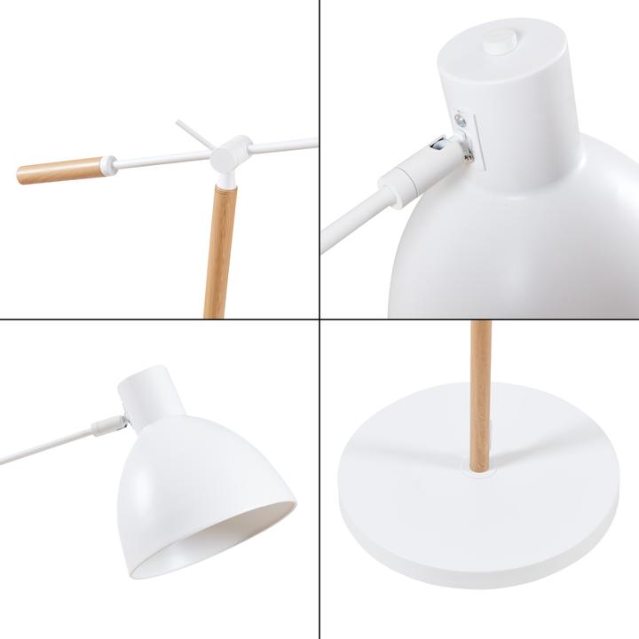 Image du produit Lux.Pro Stehleuchte Banchory Metall 163 cm Holzoptik/Weiss (E27)