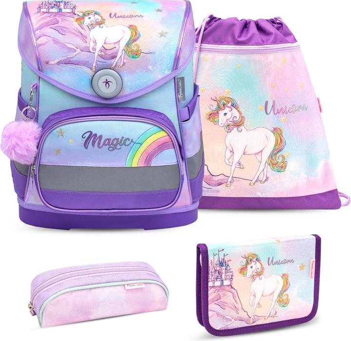 Image du produit Belmil COMPACT Schulrucksack-Set Rainbow Unicorn Magic (19 l)