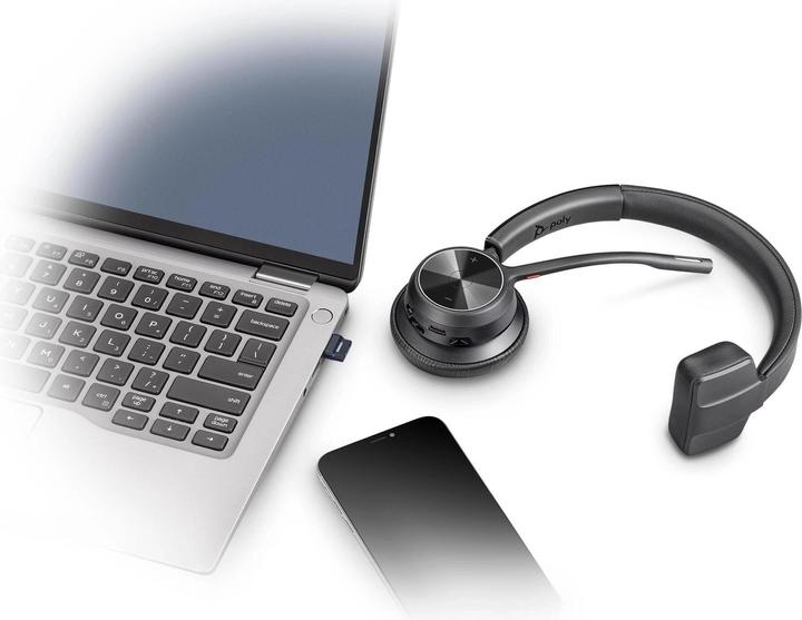 Produktbild Poly HP Voyager 4310-M Microsoft Teams Certified USB-C Headset with charge stand, Wireless, Office/C (Kabellos, USB-C)