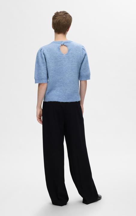 Actual product image Selected Femme Short sleeve knitted top (M)