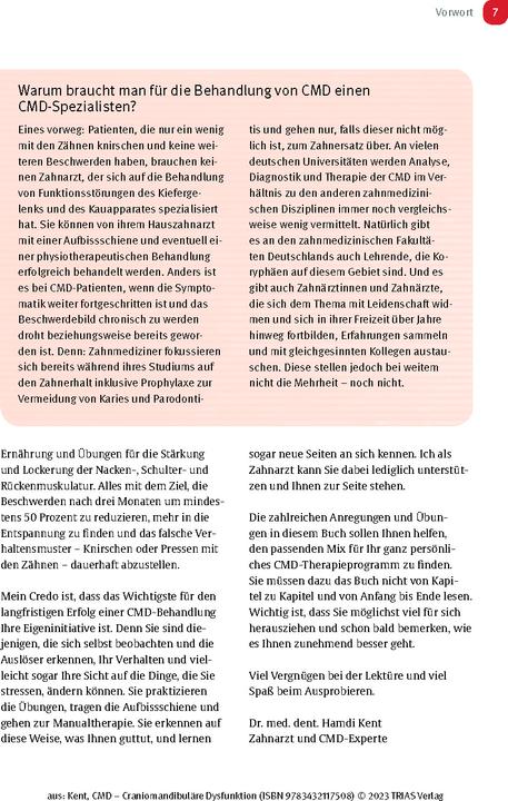 Image du produit CMD - Craniomandibuläre Dysfunktion (Allemand, Hamdi Kent, 2023)