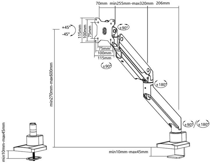 Actual product image Neomounts NM-D775PLUS (Table, 49")