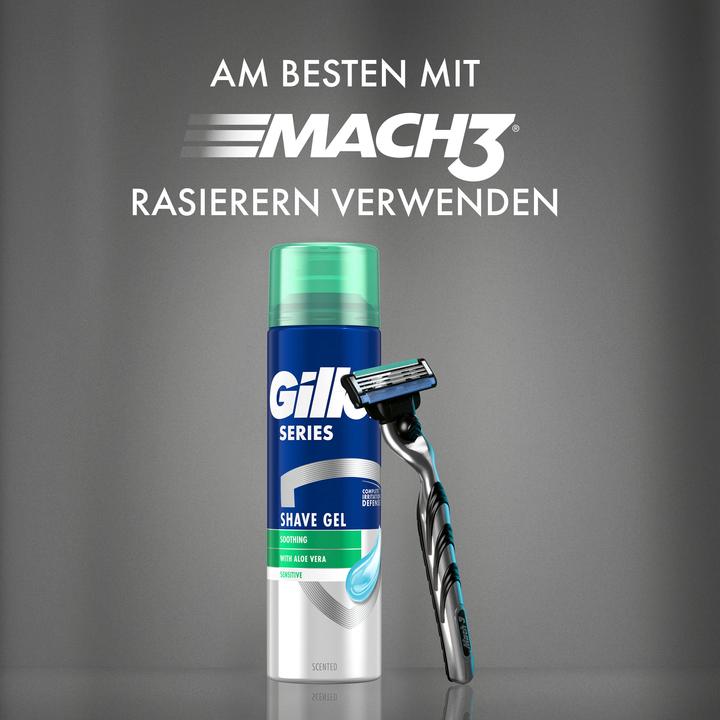 Actual product image Gillette Soothing shaving gel with aloe vera (400 ml)