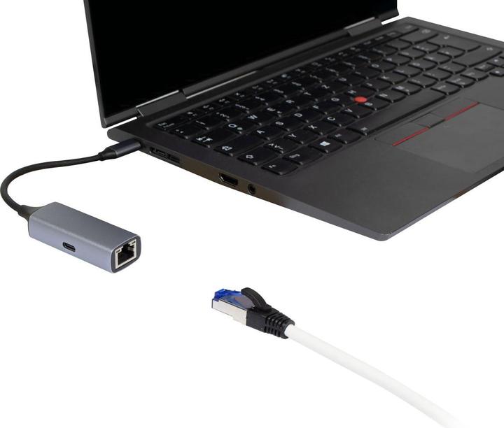 Produktbild Allnet USB 3.0 Typ-C Netzwerk Adapter 1 Gigabit LAN ALL-NC-1GPD-USB-C *ALLTRAVEL* (USB 3.0)