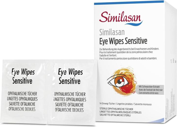 Valeurs nutritives et ingrédients Similasan Lingettes oculaires Sensitive (Patchs, 125 ml, Jour + nuit)