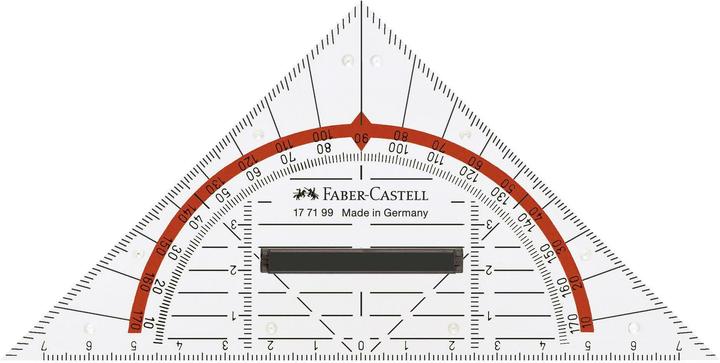 Produktbild Faber-Castell Geodreieck 14 cm mit Griff (140 mm)