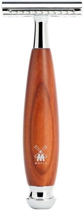Actual product image Mühle Shaving set, 3-piece, shaving brush with black fibre, safety razor