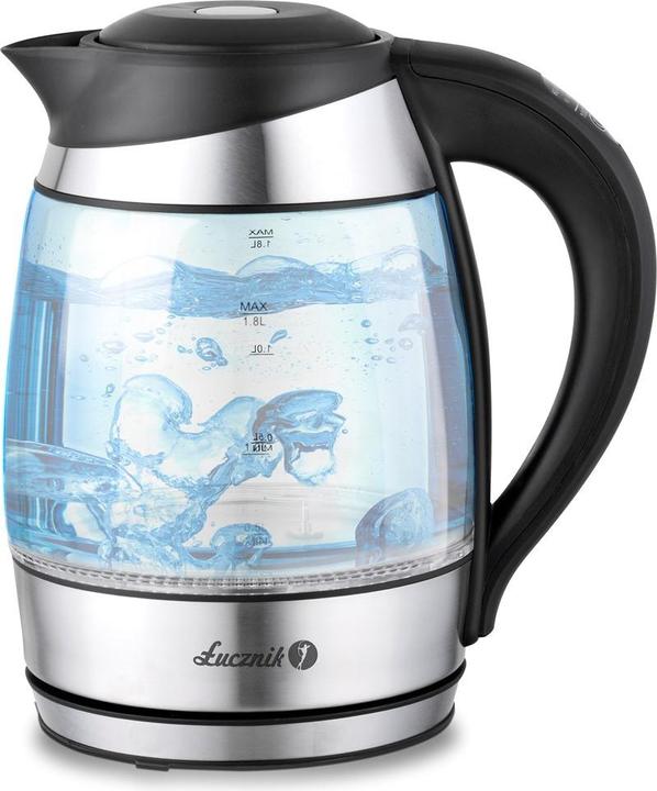 Actual product image Łucznik LED glass kettle WK-2020 1 8L Black (1.80 l)