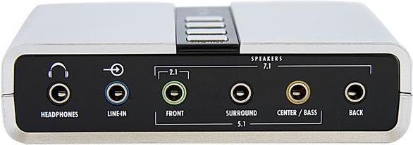 Actual product image StarTech 7.1 Channel USB Sound Card (USB 2.0)