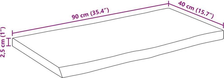 Produktbild VidaXL Hechi (90 x 40 x 2.5 cm)