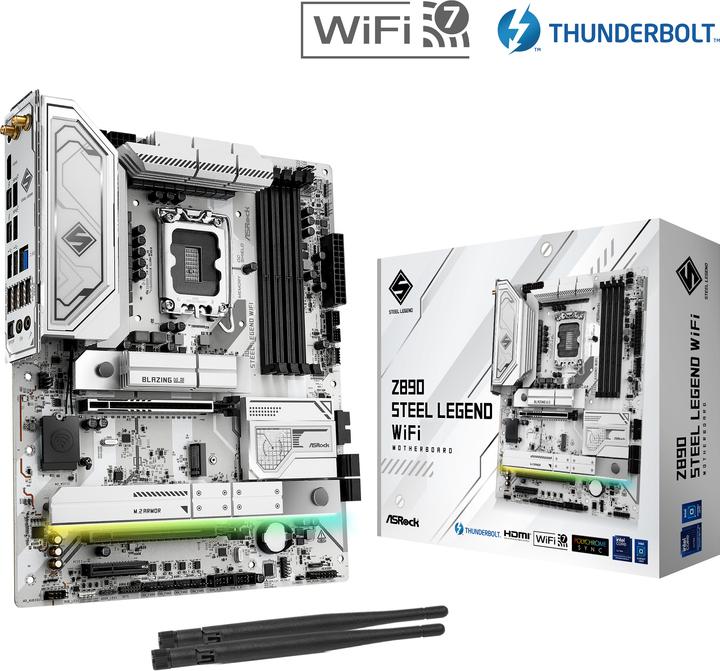Produktbild AsRock Z890 Steel Legend WiFi (Socket S1, Intel Z890, ATX)