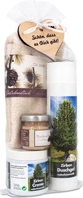 Image du produit ZNatur Coffret cadeau Cosmétique bio bien-être en bois d'arolle No.15 (Set soin du corps)