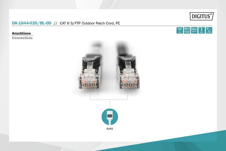 Produktbild Digitus Patchkabel (S/FTP, CAT6, 2 m)