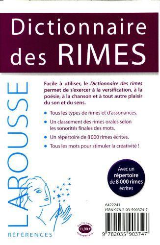 Image du produit Dictionnaire des rimes (Warnant Léon, Français)