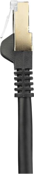 Actual product image StarTech .com 6ASPAT7MBK patch cable CAT6a (7 m, black, RJ45 snagless connector, CAT6a-STP cable, copper (S/UTP, CAT6a, 7 m)