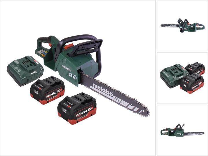 Immagine prodotto Metabo MS 36-18 LTX BL 40 Motosega a batteria 36 V ( 2x 18 V ) 40 cm 22 m/s Brushless + 2x Batteria 8,0 Ah (Sega a catena a batteria)