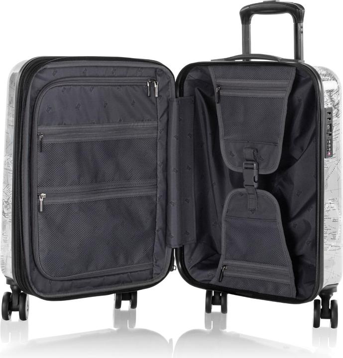Immagine prodotto Heys Journey Fashion Spinner -matkalaukku, mustavalkoinen kartta (49 l, Bagaglio a mano (fino a 50 litri))