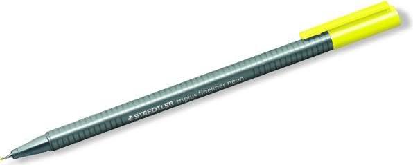 Actual product image Staedtler 334 Fineliner triplus neon yellow (Neon yellow, Grey, 1 x)