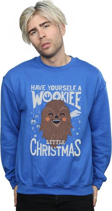 Actual product image Star Wars Mens Wookiee Little Christmas Sweatshirt (M)