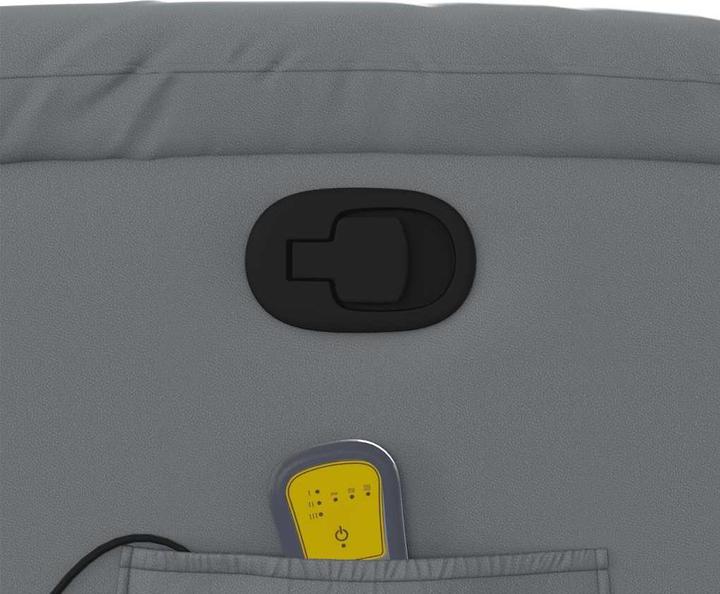 Immagine prodotto VidaXL Sedia da massaggio in similpelle grigia,Colore: Grigio, Materiale