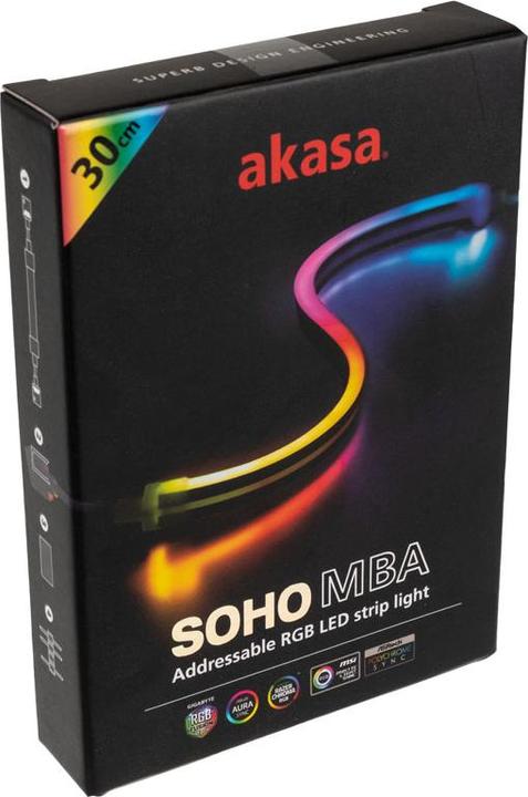 Actual product image Akasa SOHO MBA ARGB LED Strip (Multicoloured)