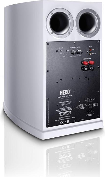 Image du produit Heco Victa Elite Sub 252A Subwoofer actif *blanc (1 pièce, 200 W)