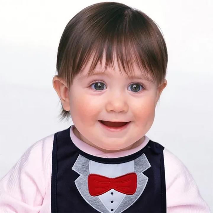 Immagine prodotto ASMI Bavaglino con chiusura in velcro Elegante con papillon