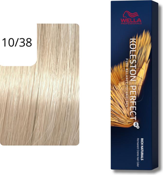 Image du produit Wella Koleston Perfect Me+ Rich Naturals (10/38 blond clair blond clair nacré or perle)