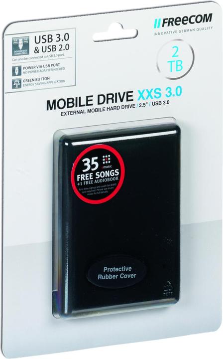 Produktbild Freecom HD FR Mobile Drive XXS 2.5" 2TB USB3 (2 TB)