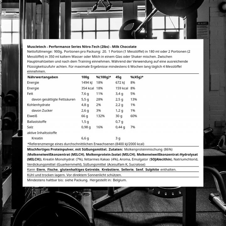 Actual product image Muscle Tech Nitro Tech (Milk chocolate, 1 pcs., 900 g)