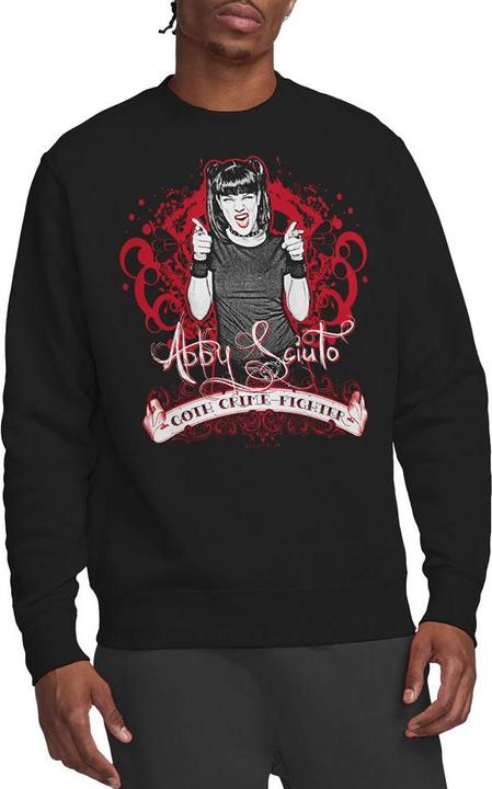 Actual product image Ncis Unisex Adult Goth Crime Fighter Sweatshirt (L)