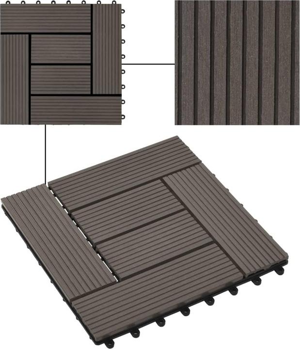 Actual product image VidaXL Parveen (11 x, 30 x 30 cm)
