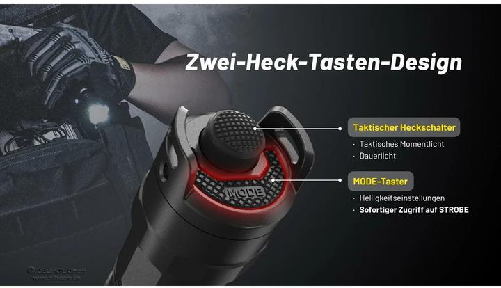 Actual product image Nitecore P23i Black Tactical flashlight LED (14.35 cm, 3000 lm)