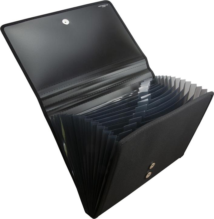 Produktbild Veloflex Fächermappe 12 Fächer schwarz (A4, 1 x)