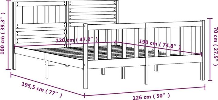 Actual product image VidaXL Neils (120 x 200 cm)