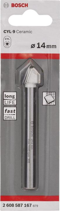Immagine prodotto Bosch Professional Zubehör Punta per vetro e piastrelle 14 mm (14 mm)