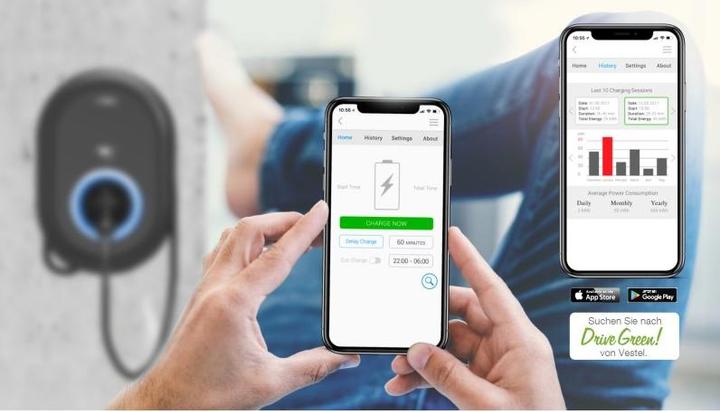 Image du produit Vestel EVC04 Home Smart (Type 3, 22 kW, 32 A, Câblé en dur)