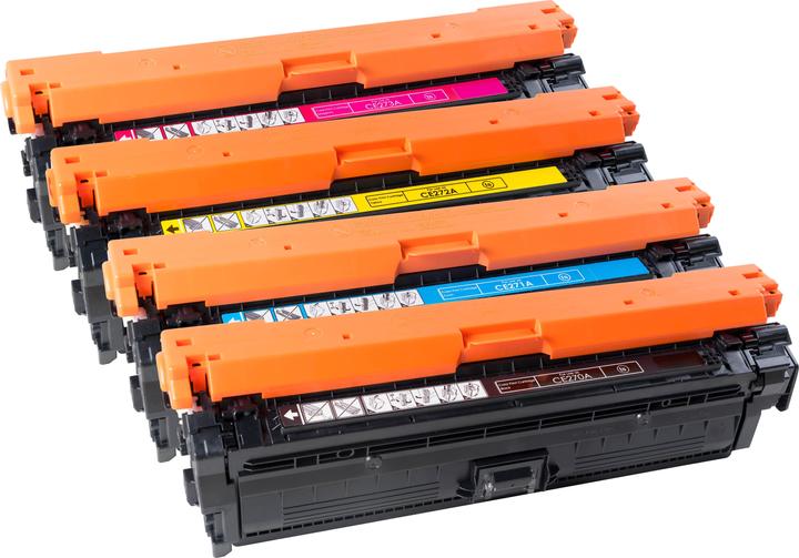 Actual product image Tonerfabrik Toner SET CE270A / 650A Set with all four colours (M, FC, Y, C)
