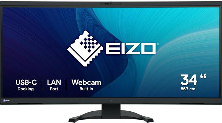 Productafbeelding Eizo 86,7cm (34,1") EV3450XC-BK 21:9 4K 2xHDMI+DP+USB-C Curv (3440 x 1440 pixels, 34.10")