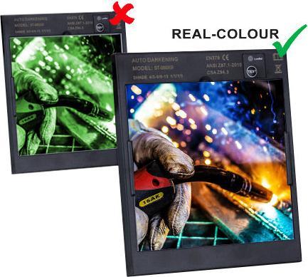 Image du produit Stahlwerk Casque de soudure ST-900 XTC Real Colour entièrement automatique, 5 écrans de rechange inclus