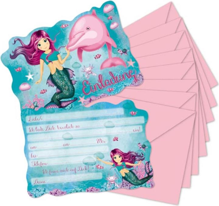 Actual product image Invitations - Sirène (8pcs) (8 pcs.)