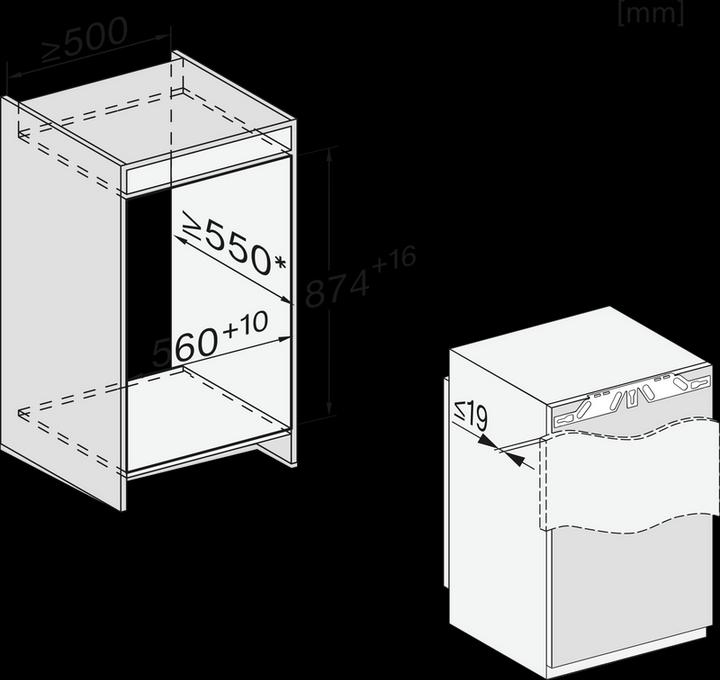 Actual product image Miele FNS 7140 C (Installation, 87 l)