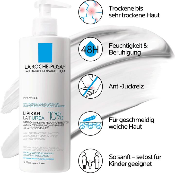 Produktbild La Roche Posay Lipikar Milch Urea 10% (Körperlotion, 400 ml)