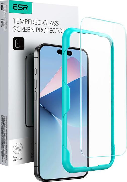 Immagine prodotto ESR Protezione del display in vetro temperato (1 Pezzo/i, Apple iPhone 16 Pro Max)