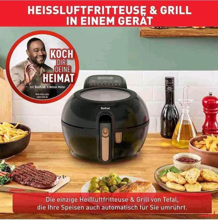 Produktbild Tefal ActiFry und Grill Genius HeissluftfritteuseSchwarz